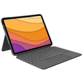 Husa/Stand Logitech Combo Touch cu tastatura pentru iPad Air 4th gen de 10.9inch, Layout UK, Oxford Grey