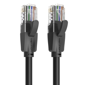 Patch cord UTP Vention, Cat. 6, RJ-45 (T) la RJ-45 (T), 25M, , Ecranat, , , Negru, "IBEBS" (timbru verde 0.08 lei) - 6922794745063