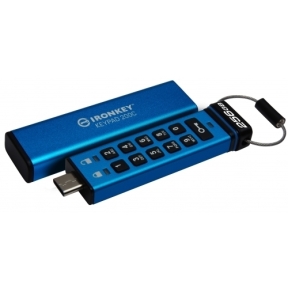 Kingston 32GB USB-C IronKey Keypad 200C, FIPS 140-3 Lvl 3 (Pending) AES-256, EAN: 740617336634