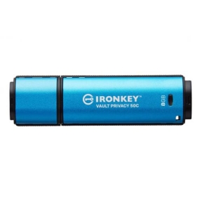 Stick Memorie Kingston IronKey Vault Privacy 50C, 8GB, USB-C, Blue