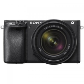 Aparat foto Mirrorless Sony 6400, 24.2 MP, Black + Obiectiv E 18-135 mm f/3.5-5.6 OSS