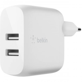 Incarcator retea BELKIN WCB002VFWH, 2x USB-A, White