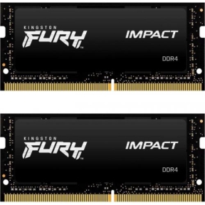 Kit Memorie SO-DIMM Kingston FURY Impact 32GB, DDR4-2666Mhz, CL15, Dual Channel