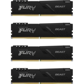 Kit memorie Kingston FURY Beast 32GB, DDR4-3200MHz, CL16, Quad Channel