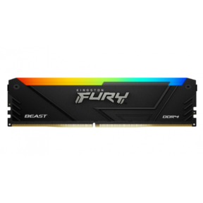 DIMM Kingston Fury Beast RGB, DIMM, DDR4, 32GB, 3600MHz, CL18, 1.35V, RGB Lighting KF436C18BB2A/32