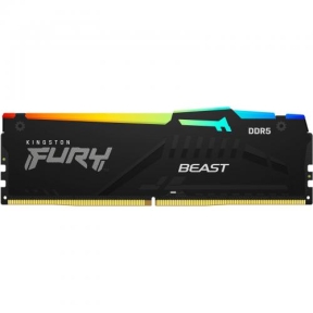 Memorie Kingston FURY Beast RGB, 16GB, DDR5-4800MHz, CL38