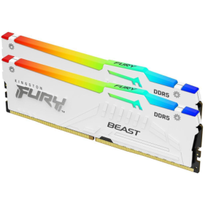 KINGSTON 16GB 5200MT/s DDR5 CL40 DIMM Kit of 2 FURY Beast White RGB