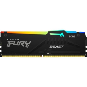 Memorie Kingston Fury Beast RGB Black AMD EXPO/Intel XMP 3.0, 8GB, DDR5-5600MHz, CL36
