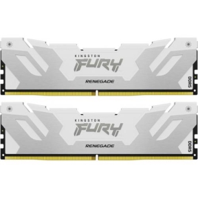 Kit Memorie Kingston Fury Renegade White Intel XMP 3.0, 32GB, DDR5-6000MHz, CL32, Dual Channel