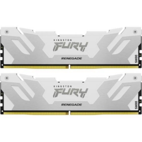 Kit Memorie Kingston Fury Renegade White Intel XMP 3.0, 64GB, DDR5-6000MHz, CL32, Dual Channel