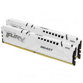 Kit Memorie Kingston FURY Beast White Intel XMP 3.0/AMD EXPO, 32GB, DDR5-6000MHz, CL36, Dual Channel