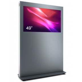 Totem Display Public Kiosk BLH49N-SAB, 49inch, Black-Silver