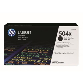 Kit Cartus Toner HP 504X CE250XD Dual Pack Black