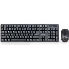 Kit Wireless Gembird KBS-W-01 - Tastatura, USB, Black + Mouse Optic, USB, Black