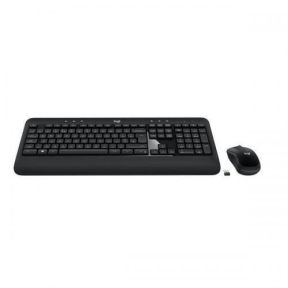 Kit Wireless Logitech Advanced Combo - Tastatura, USB, Layout Germania, Black +  Mouse Optic, USB, Black