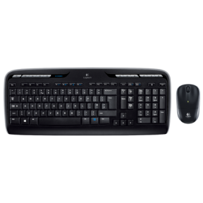 Kit Wireless Logitech MK3300 - Tastatura, USB, Layout Franta, Black + Mouse Optic M215, USB, Black