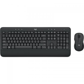 Kit Wireless Logitech MK545 - Tastatura, USB, Layout US, Black + Mouse Laser, USB, Black