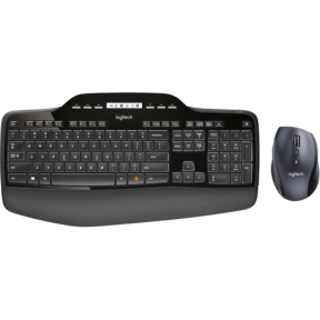 Kit Wireless Logitech MK710 - Tastatura, USB, Layout Daneza, Black + Mouse Optic, USB, Black