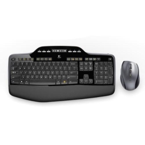 Kit Wireless Logitech MK710 - Tastatura, USB, Layout Elvetia, Black + Mouse Optic, USB, Black