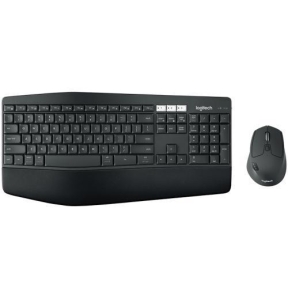 Kit Wireless Logitech MK850 - Tastatura, Bluetooth, Layout Belgia, Black + Mouse Optic, Bluetooth, Black