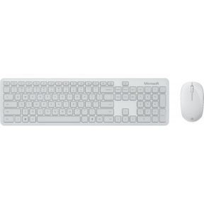 Kit wireless Tastatura Microsoft, USB, Black + Mouse optic, USB, Glacier