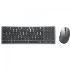 Kit Wireless Dell KM7120W, Tastatura, USB Wireless, Layout UK, Black-Grey + Mouse Optic, USB Wireless, Black-Grey