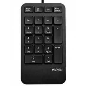 Tastatura numerica V7 KP400-1E, Black