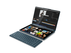 Laptop 2-in-1 Lenovo Yoga Book 9 14IAH10, Intel Core Ultra 7 255H, 2 x 14 inch Touch, RAM 32GB, SSD 1TB, Intel Arc 140T, Windows 11 Pro, Teal