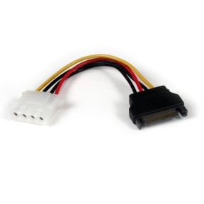 Cablu Startech LP4SATAFM6IN, SATA - LP4 (4 pin), 0.15m