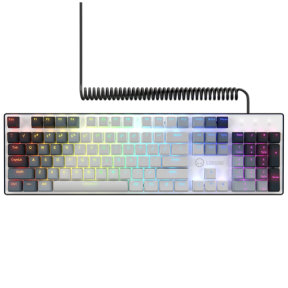 Tastatura LORGAR Azar 514, RGB LED, USB-A, White