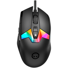 Mouse Optic LORGAR MSP80, RGB LED, USB, Black