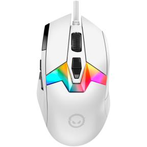 Mouse Optic LORGAR MSP80, RGB LED, USB, White