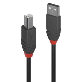 Cablu Lindy 36670, USB 2.0 - USB-B, 0.2m, Black
