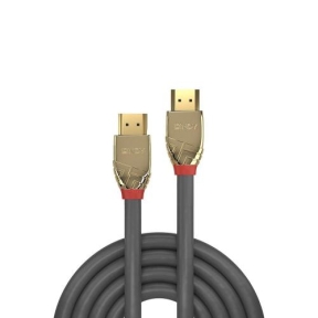 Cablu Lindy LY-37865, HDMI - HDMI, 7.5m, Gray-Gold