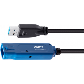 Cablu extensie Lindy LY-43157, USB 3.0 male - USB 3.0 female, 10m, Black