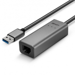 Cablu Lindy 43313, USB male - RJ45, 0.27m, Gray