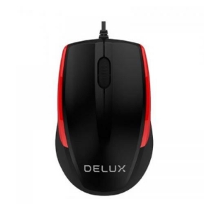 Mouse Optic Delux M321BU, USB, Black-Red