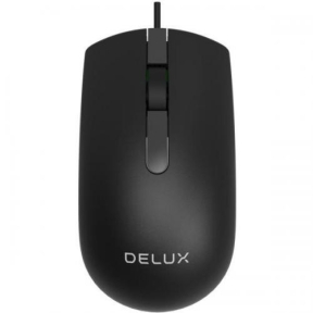 Mouse Optic Delux M322BU-BK, USB, Black