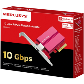 PLACA RETEA Mercusys, intern, PCI-E, port RJ-45, 10000 Mbps, "MA510E"