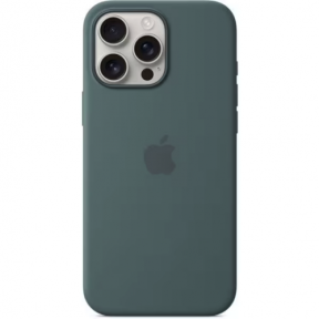 Protectie pentru spate Apple iPhone 16 Pro Max Silicone cu MagSafe, Lake Green