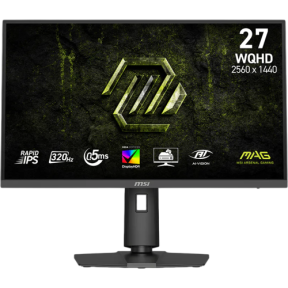 MAG 274QPF X32, 27", Rapid IPS, WQHD, 2560x1440, HDMI, DisplayPort, Adaptive-Sync, Pivot, 320Hz 0.5ms, Negru