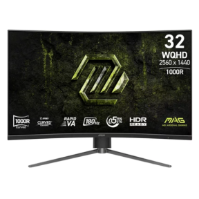 MSI MAG 325CQPF E18 31.5inch Gaming Curved Monitor VA WQHD 300cd/2 180Hz 0.5ms 2xHDMI DP