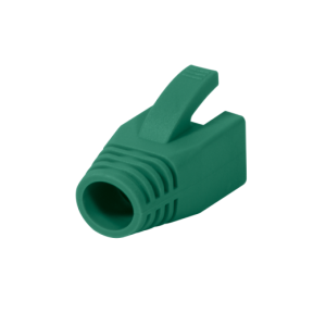 Modular RJ45 Plug Cable Boot 8mm green, 50pcs 