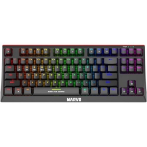 Tastatura Wireless Marvo KG953W, Rainbow LED, Bluetooth/USB, Black