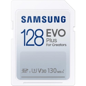 Memory Card SDXC Samsung EVO Plus 128GB, Class 10, UHS-I U3, V30