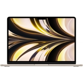 Laptop Apple MacBook Air 13 with Liquid Retina, Apple M2 Octa Core, 13.6inch, RAM 16GB, SSD 256GB, Apple M2 8-core, INT KB, macOS, Starlight