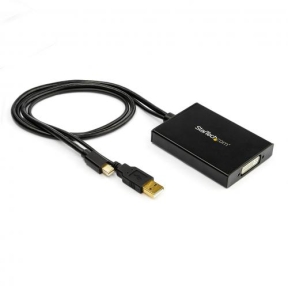 Adaptor Startech MDP2DVID2, mini Displayport - DVI + USB, 0.35m, Black