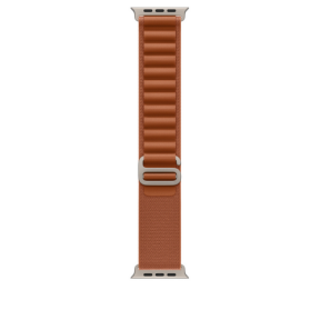 Curea SmartWatch Apple Alpine Loop, Small, 49 mm, Terracotta - Natural Titanium Finish