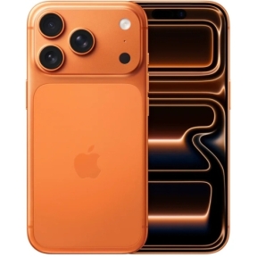 Telefon mobil Apple iPhone 17 Pro, Dual SIM, 6.3 inch, 256GB, 12GB RAM, 5G, Cosmic Orange