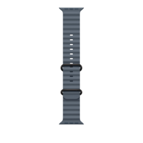Curea SmartWatch Apple Ocean Band, 49 mm, Anchor Blue - Black Titanium Finish